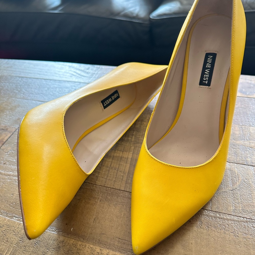 Size 11 Nine West leather stilettos, 4 inch heels. Never worn outside.